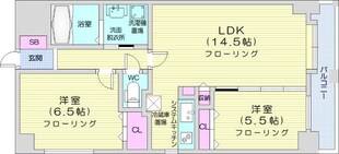 西１８丁目駅 徒歩10分 9階の物件間取画像